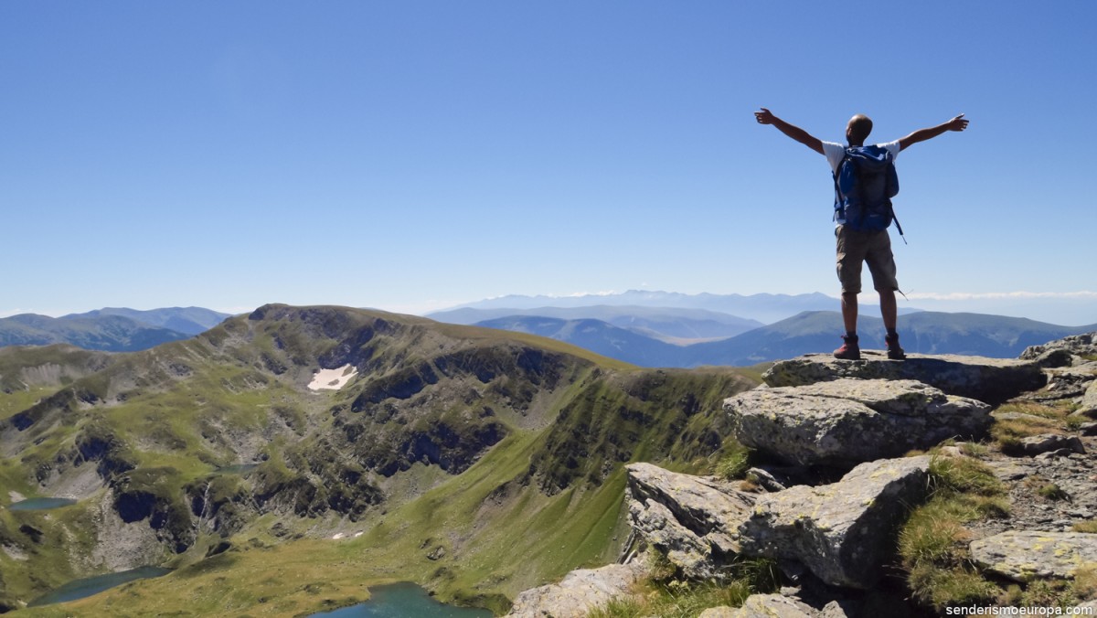 senderismo de alta montaña en el Parque Nacional de Pirin